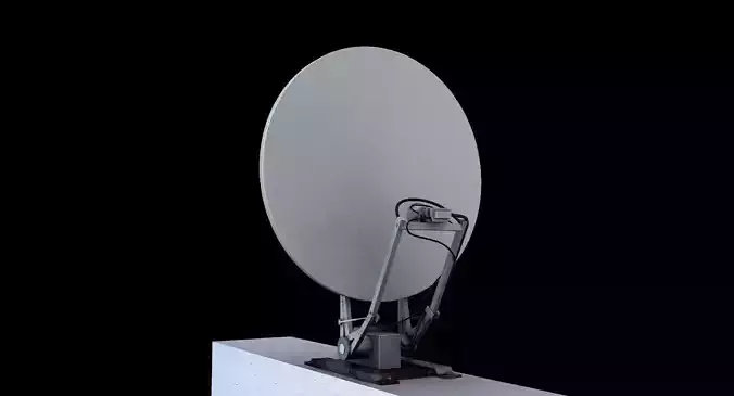 dish network satellite 3d model