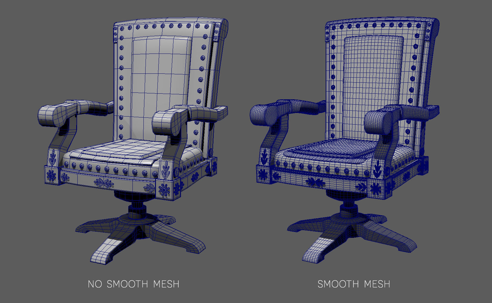 Classic Vintage Leather Luxury Chair 3D model_12