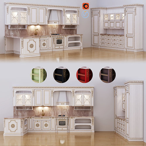 Kitchen Maria Rosa 3D model