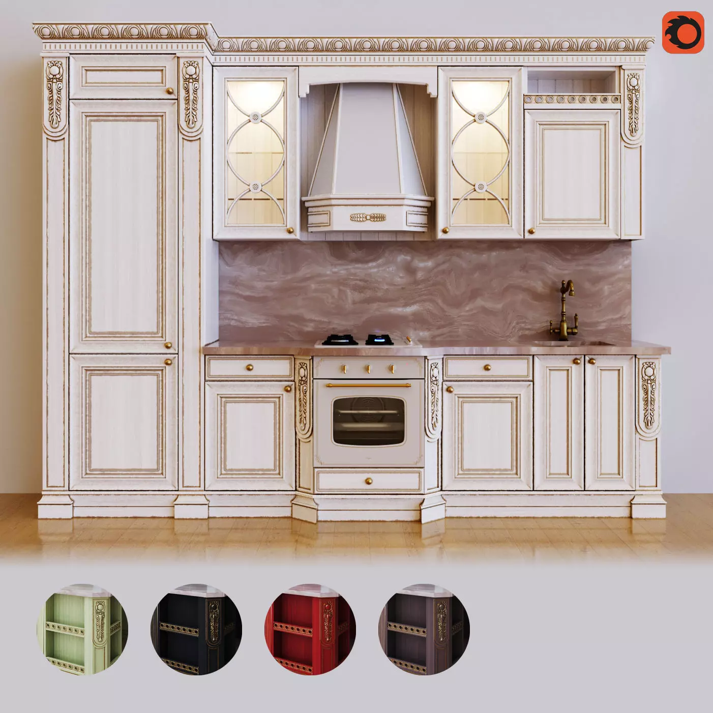 Kitchen Maria Rosa 3D model