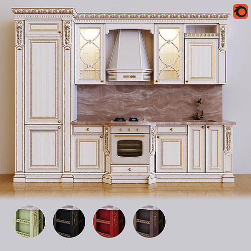 Kitchen Maria Rosa 3D model