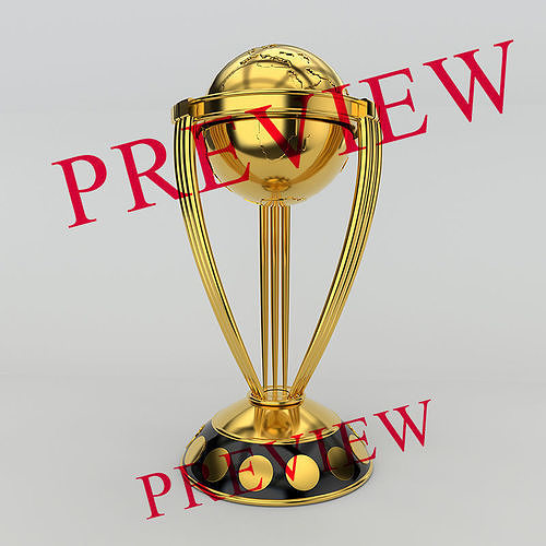 Cricket World Cup Trophy 3D model C4D 3D model