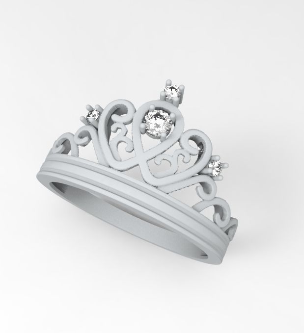 Crow ring 3D print model_7