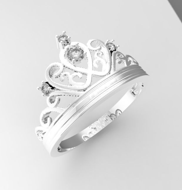 Crow ring 3D print model_6