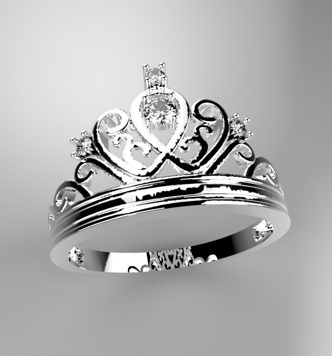 Crow ring 3D print model_5