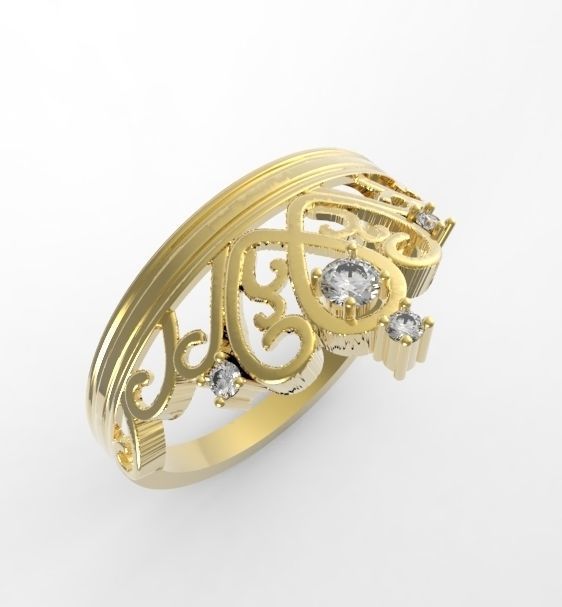 Crow ring 3D print model_1