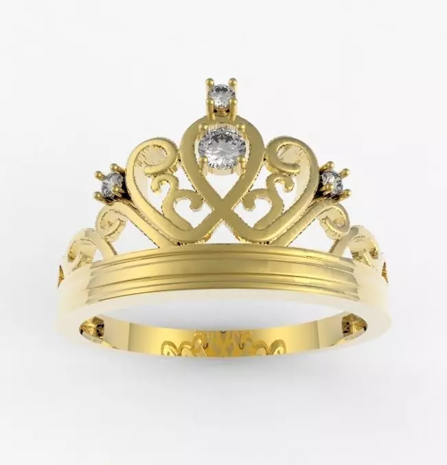 Crow ring 3D print model_0