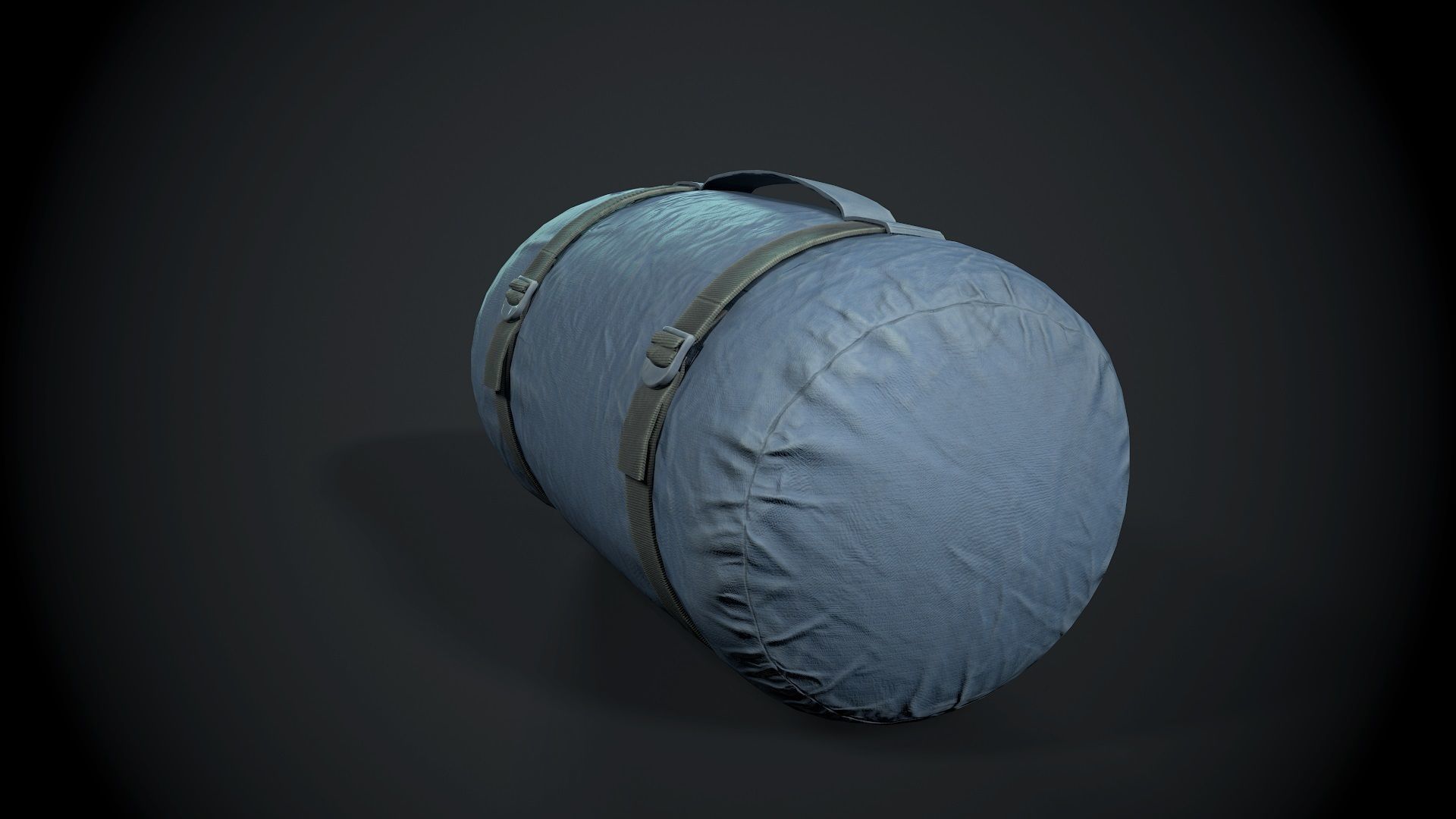 Sleeping bag 2 color options Low-poly 3D model_6