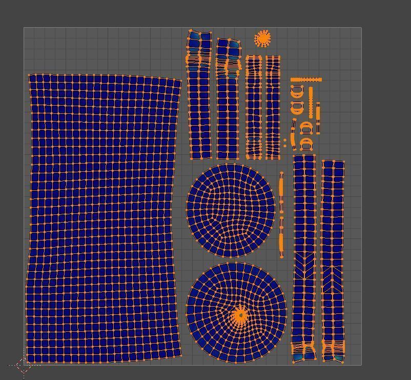 Sleeping bag 2 color options Low-poly 3D model_16