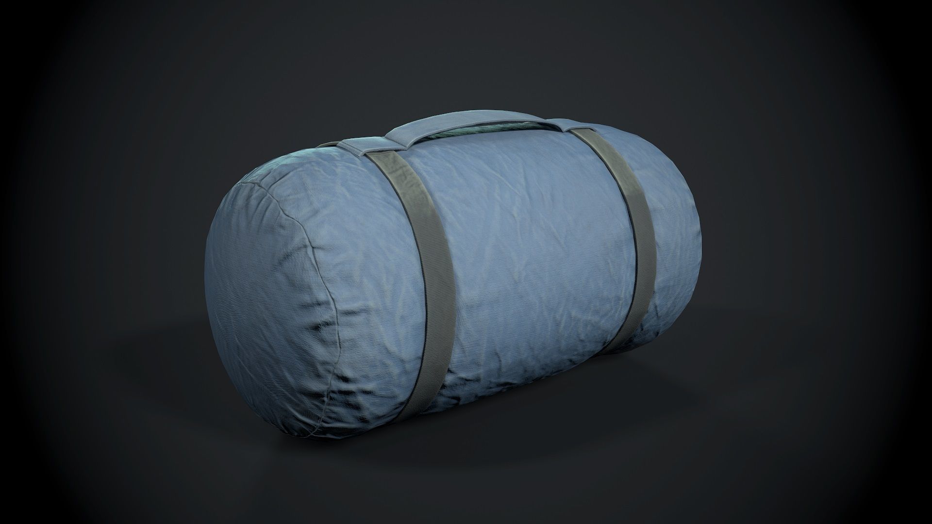 Sleeping bag 2 color options Low-poly 3D model_8