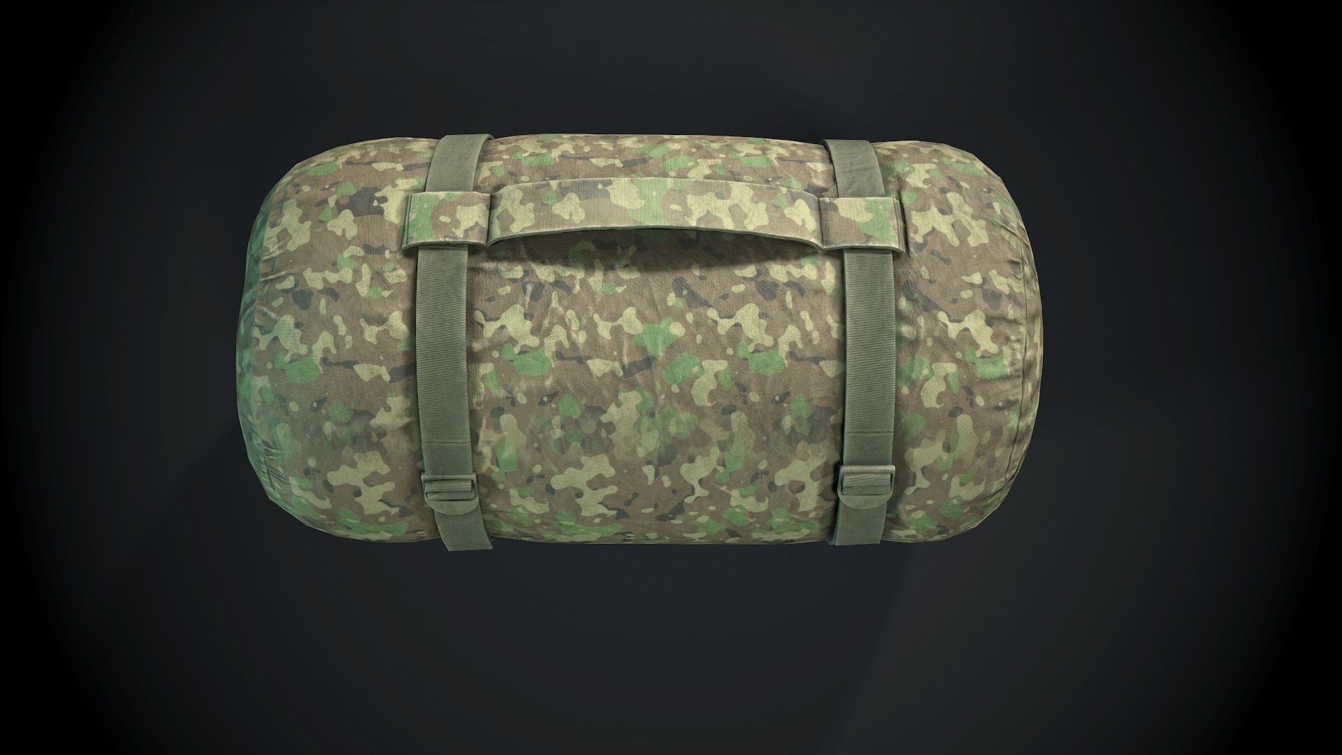 Sleeping bag 2 color options Low-poly 3D model_12