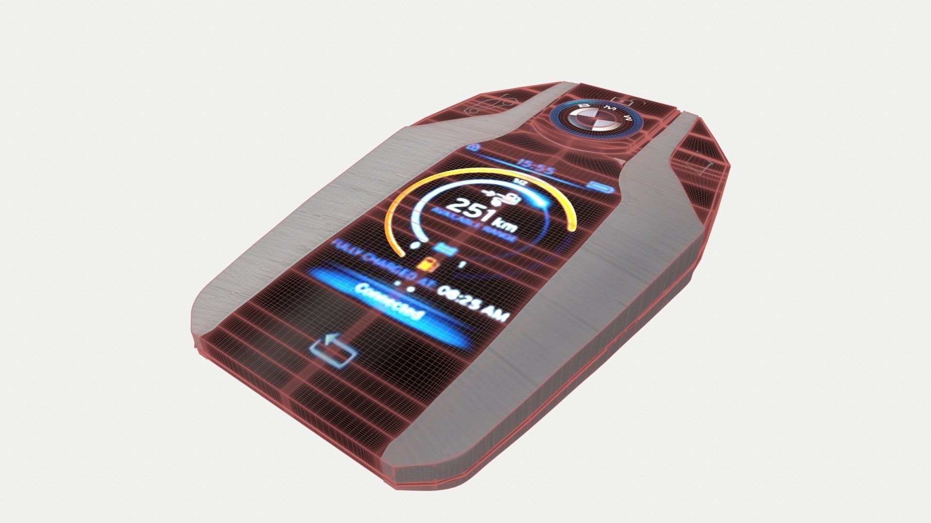 7 Series Display Key touch 3D model_7