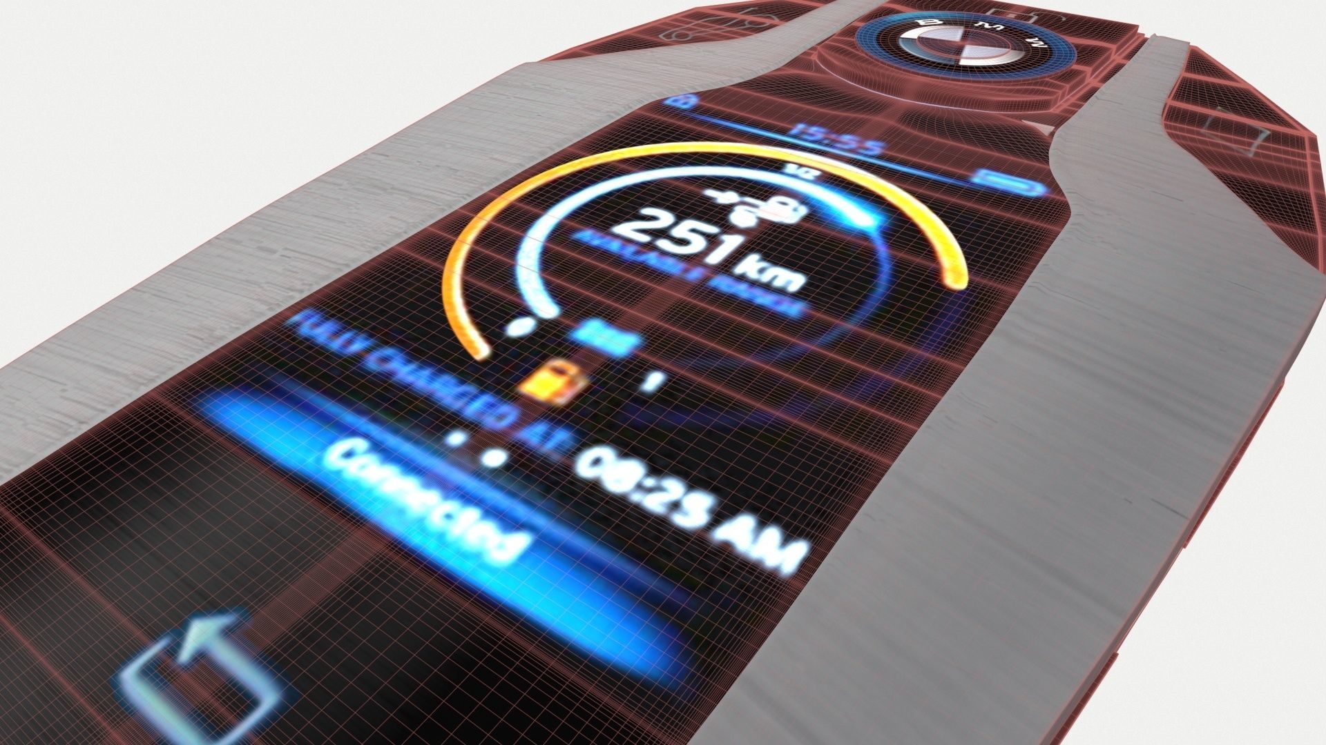 7 Series Display Key touch 3D model_8