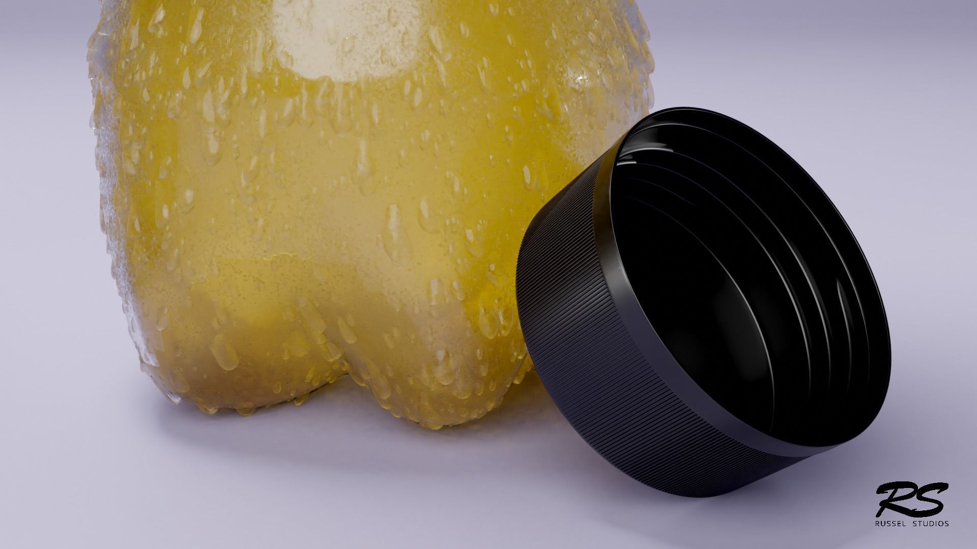 Plastic Bottle 3D Model - Complete - Low And High Poly Low-poly 3D model_2