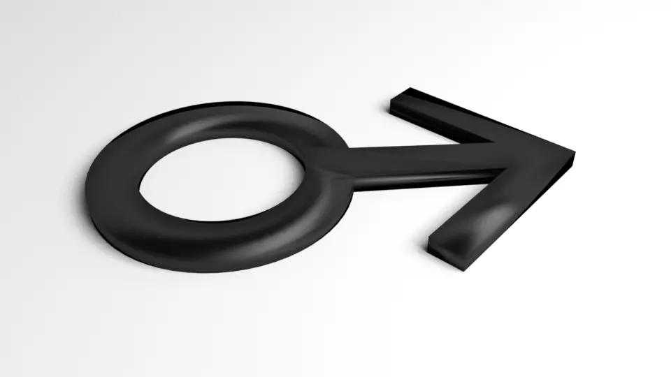 Symbol Male 3D model_0