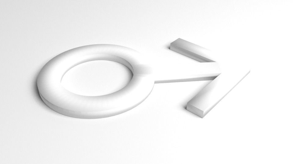 Symbol Male 3D model_4