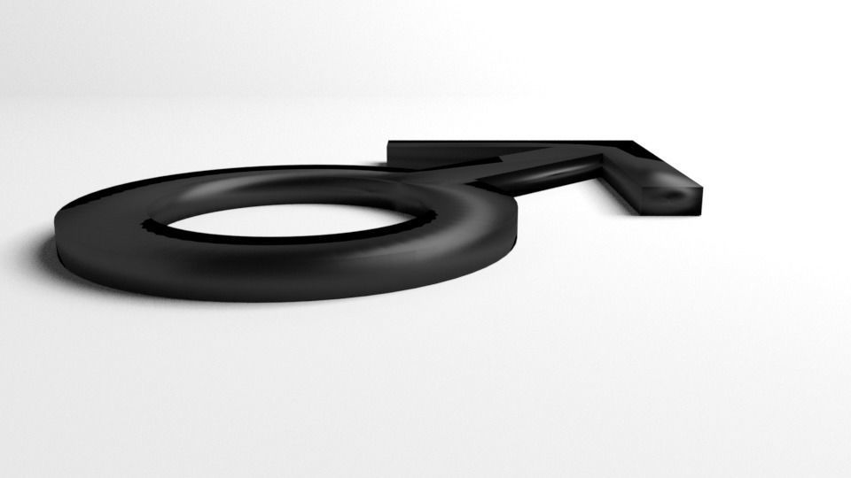 Symbol Male 3D model_1
