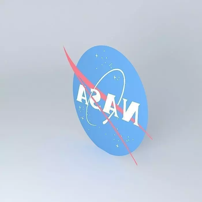NASA logo Free 3D model_0