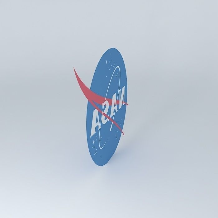 NASA logo Free 3D model_1