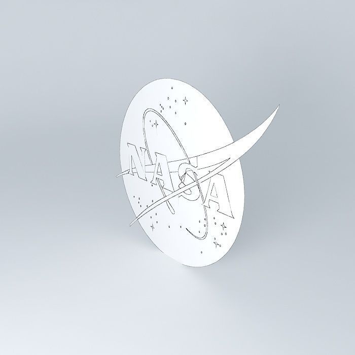 NASA logo Free 3D model_4
