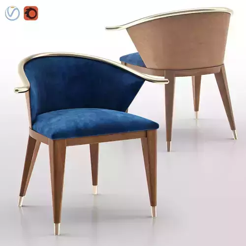 CHAIR 002 - Art Deco 3D model