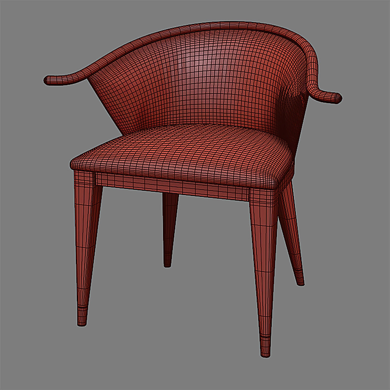 CHAIR 002 - Art Deco 3D model_5