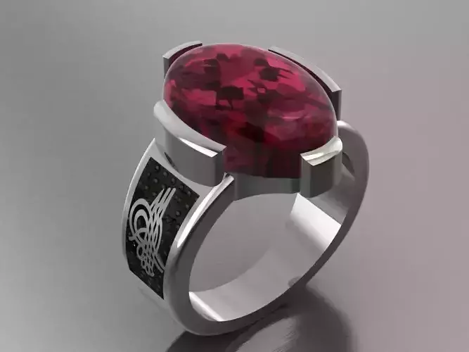 GC GOLD E016-diamond men ring 