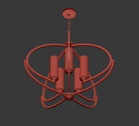 Evoke chandelier 3D model_2