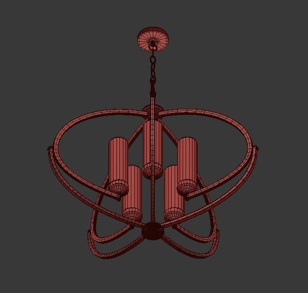 Evoke chandelier 3D model_3