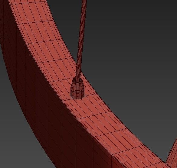 Cameron led spiral chandelier 3D model_5