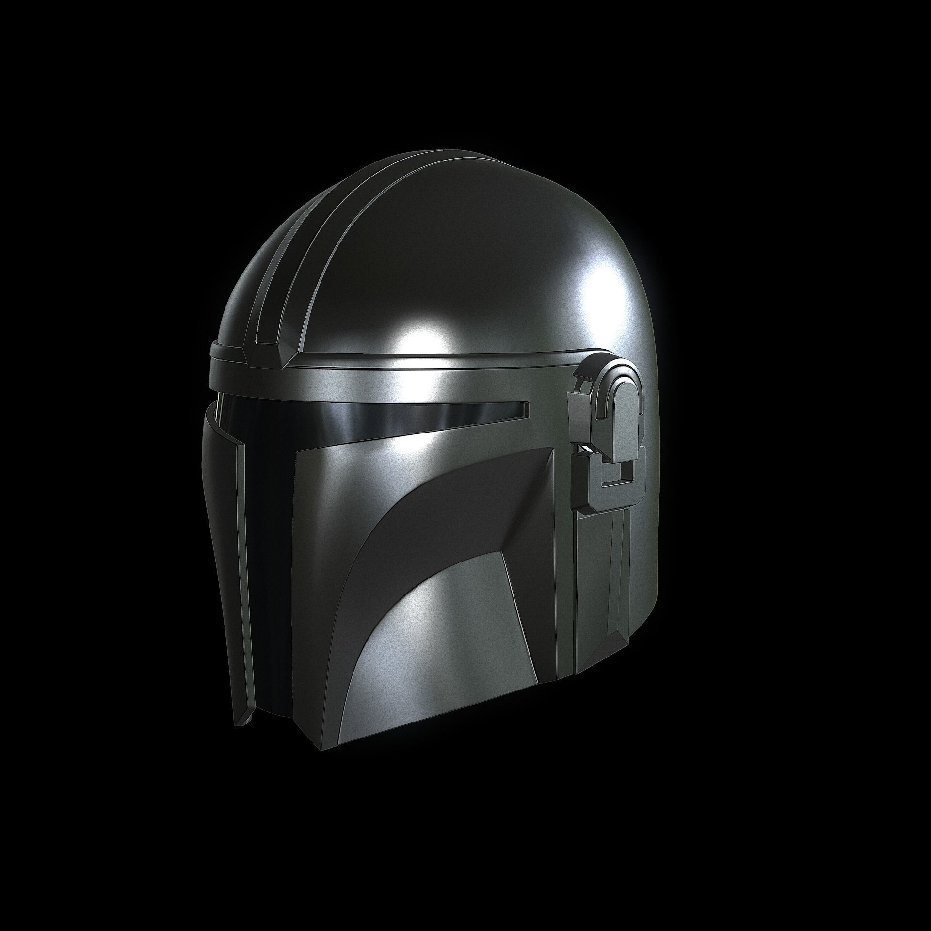 The Mandalorian Helmet 3D print model_10