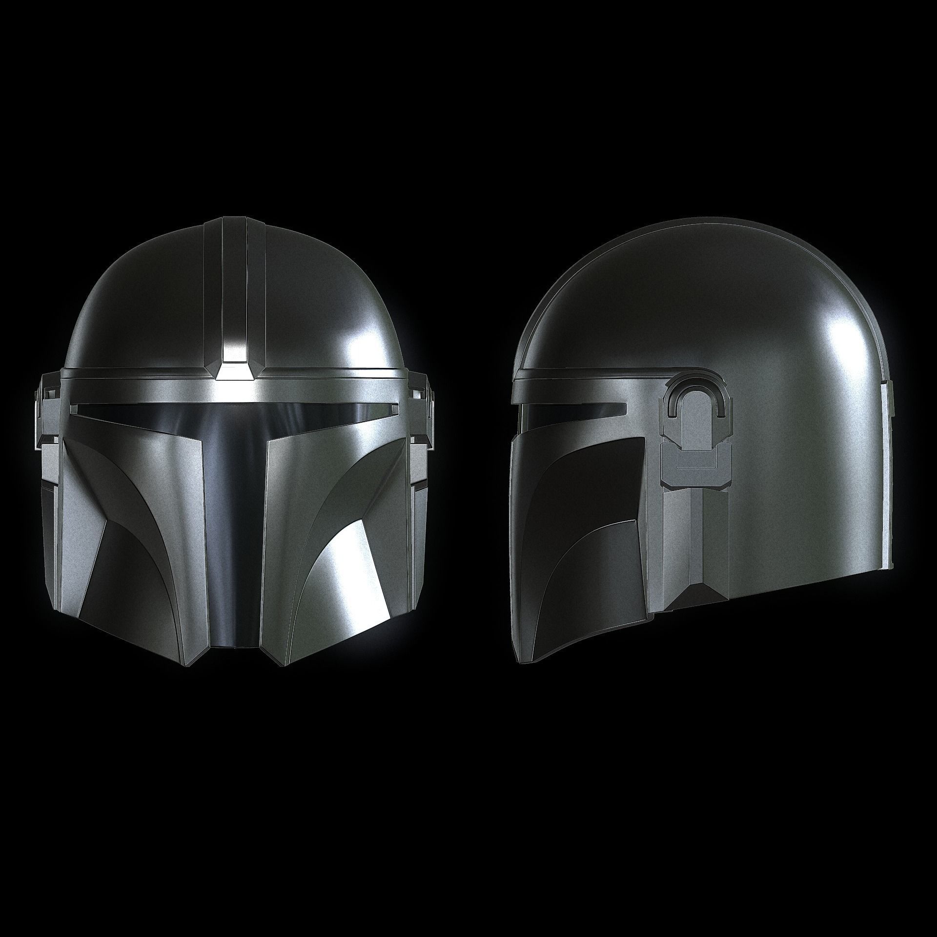 The Mandalorian Helmet 3D print model_11