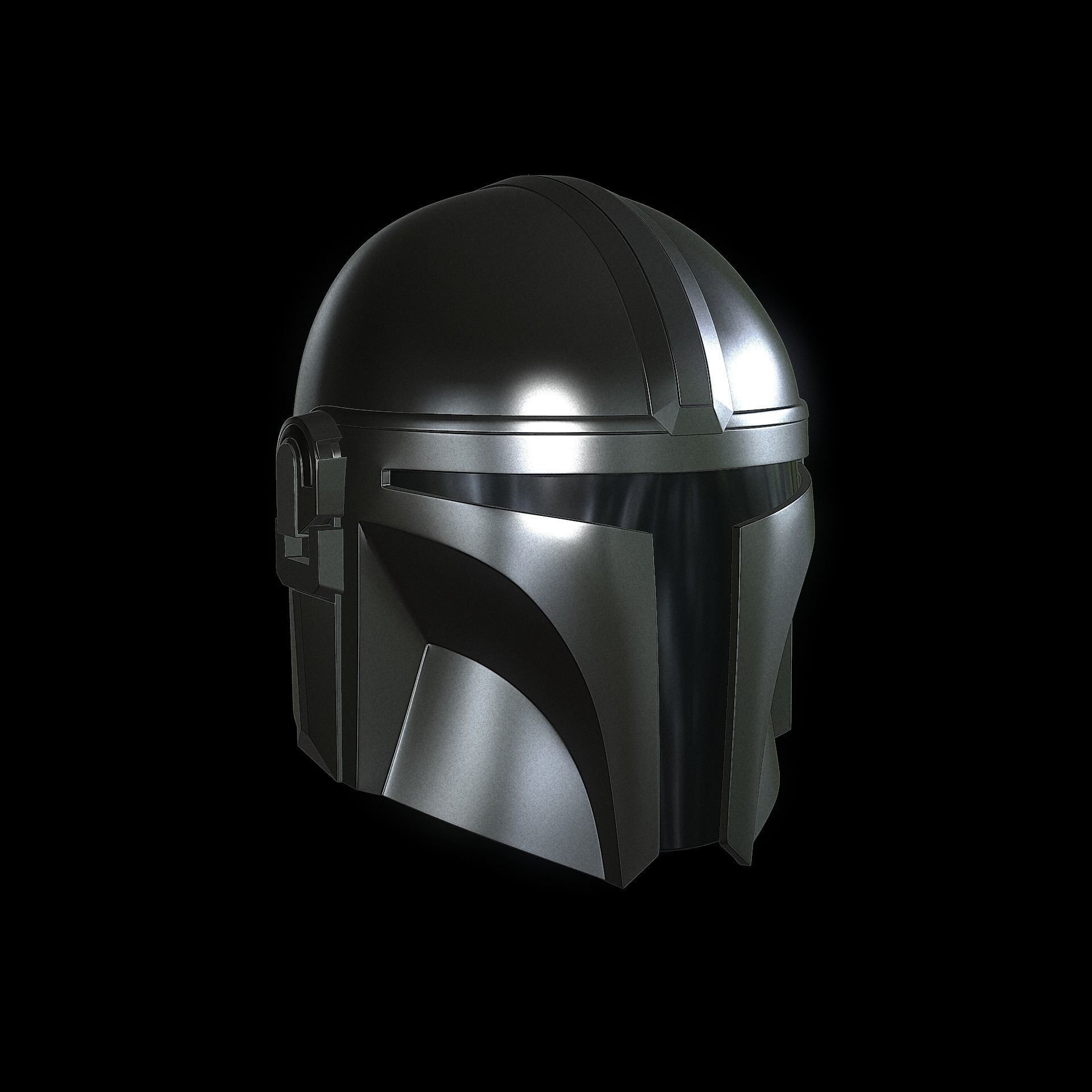 The Mandalorian Helmet 3D print model_1