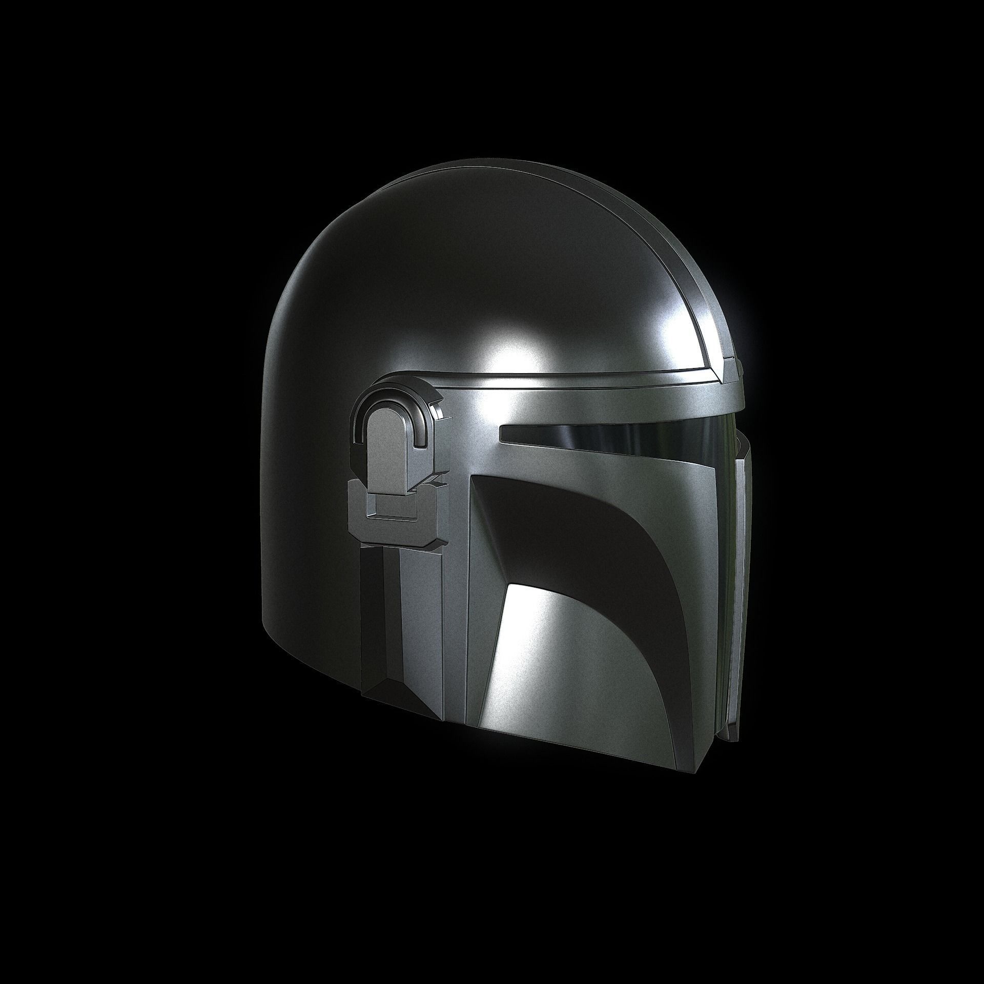 The Mandalorian Helmet 3D print model_2