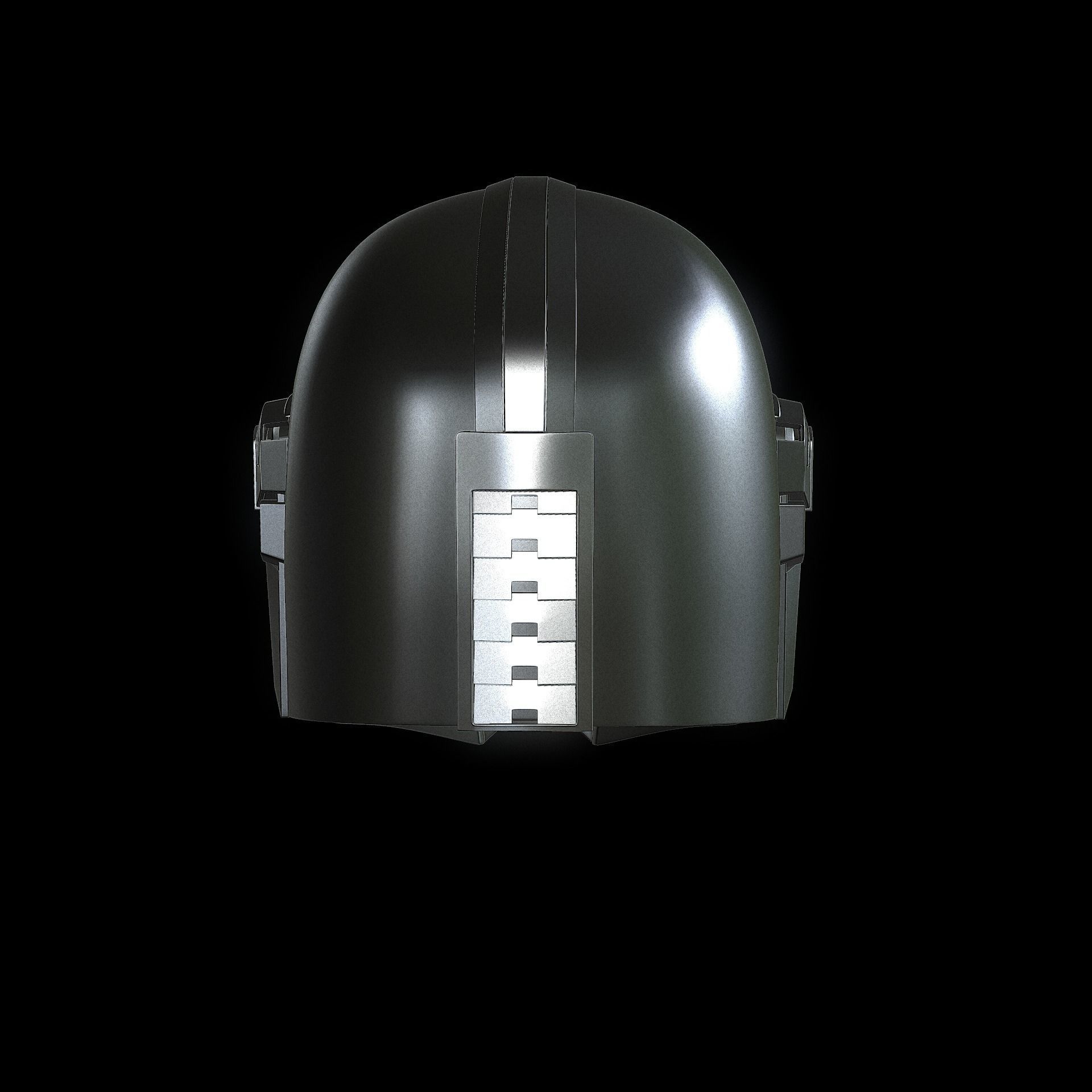 The Mandalorian Helmet 3D print model_5