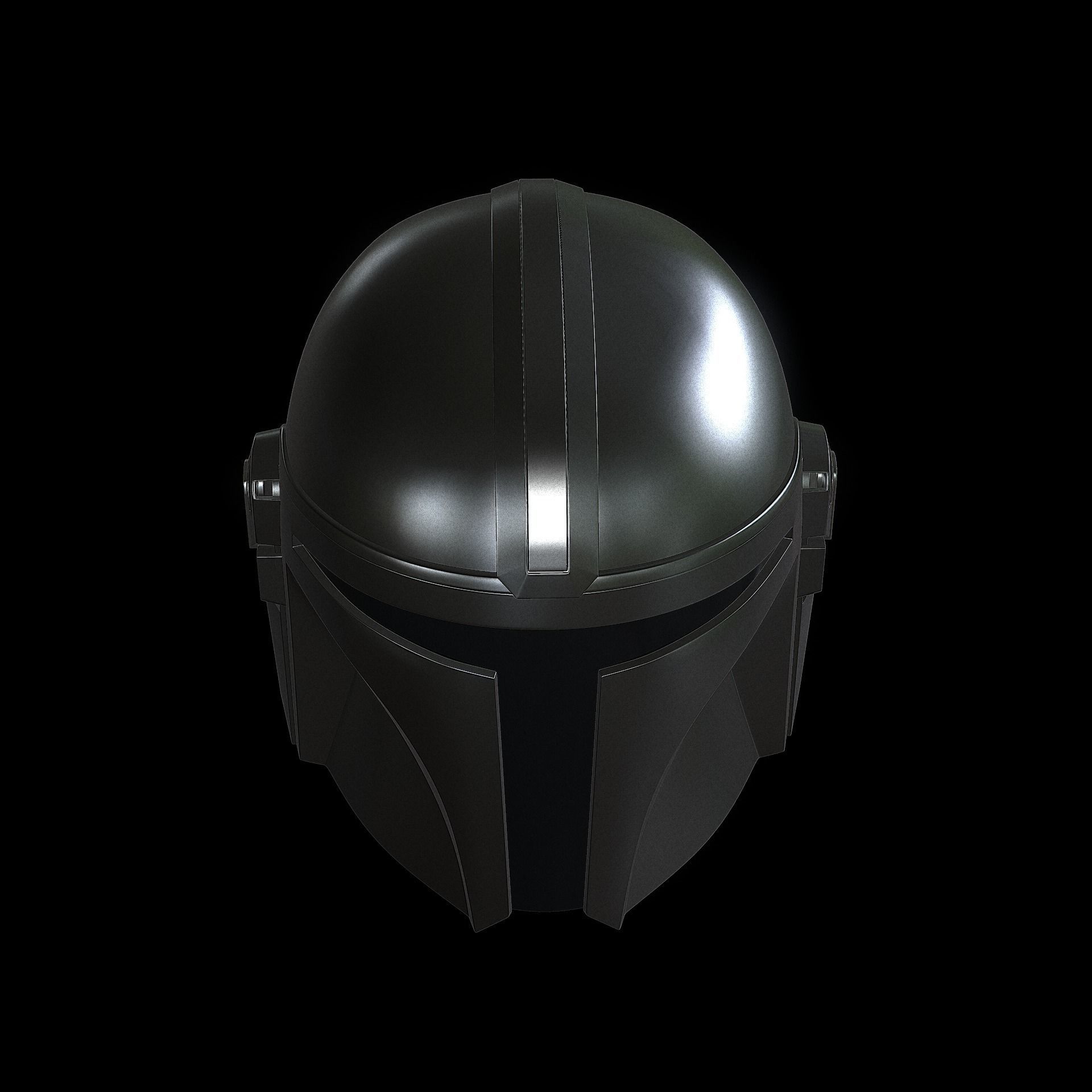 The Mandalorian Helmet 3D print model_12
