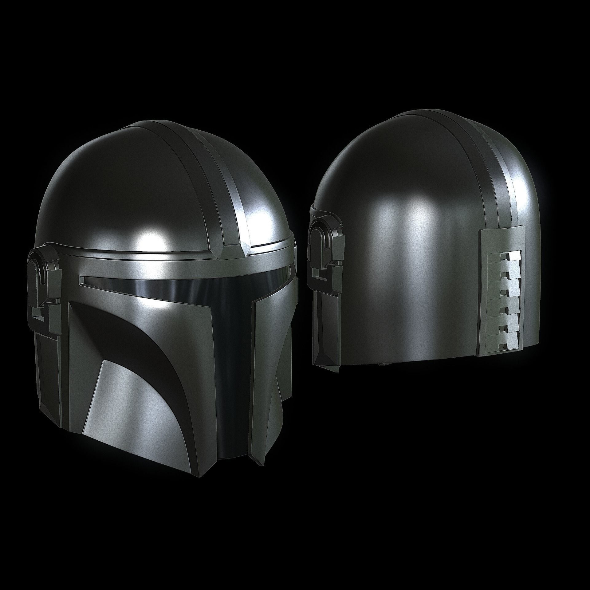 The Mandalorian Helmet 3D print model_13