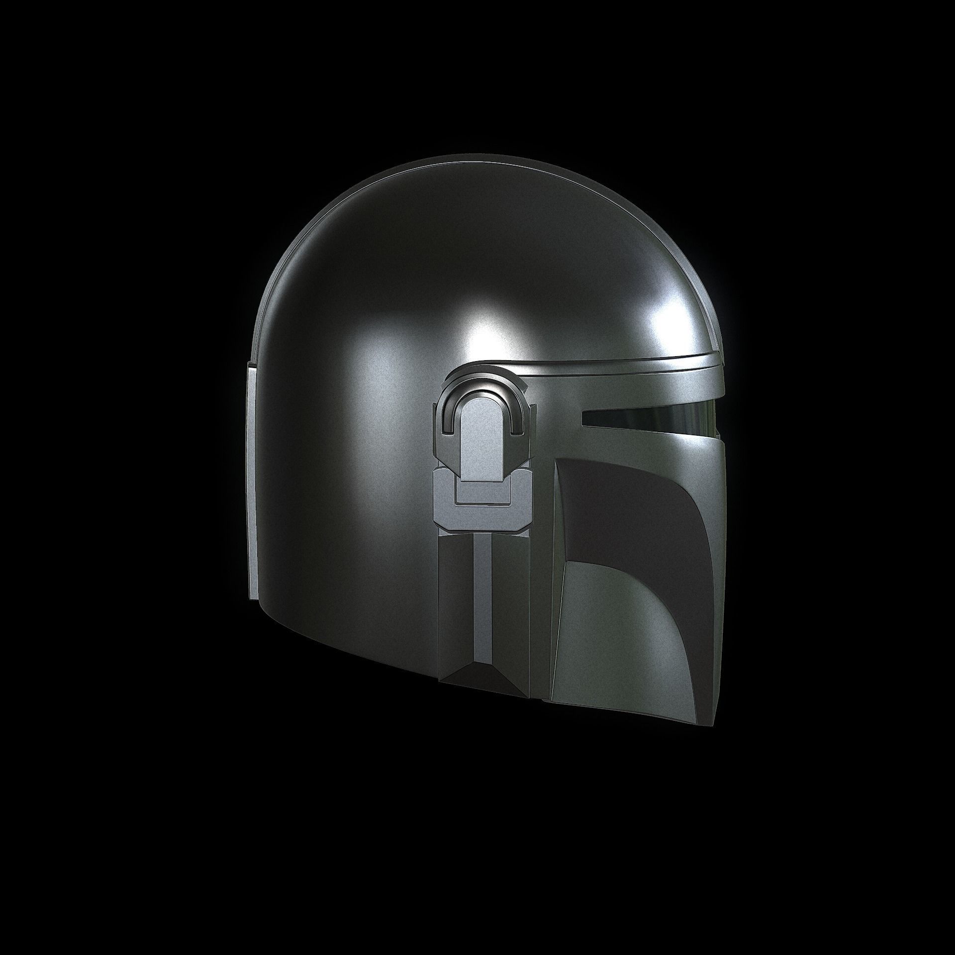 The Mandalorian Helmet 3D print model_3