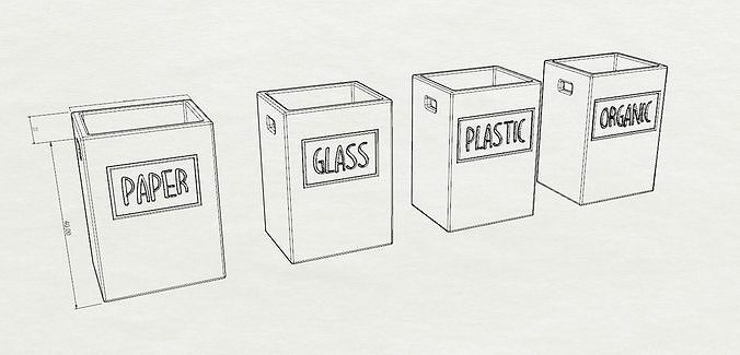 Garbage Bin 3D model