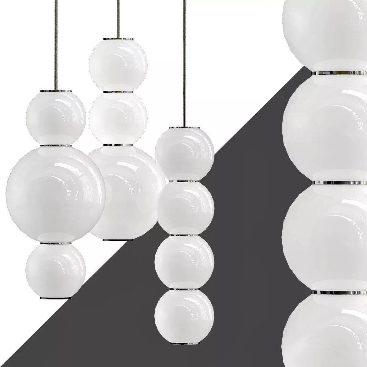 Formagenda spheres hanging from ceiling 3D model_0
