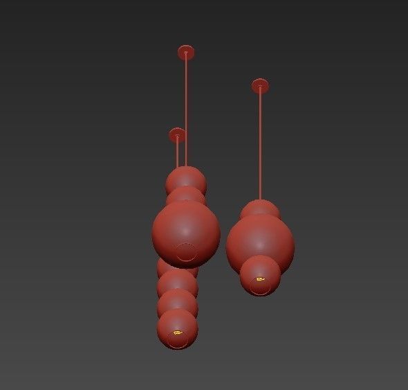 Formagenda spheres hanging from ceiling 3D model_2