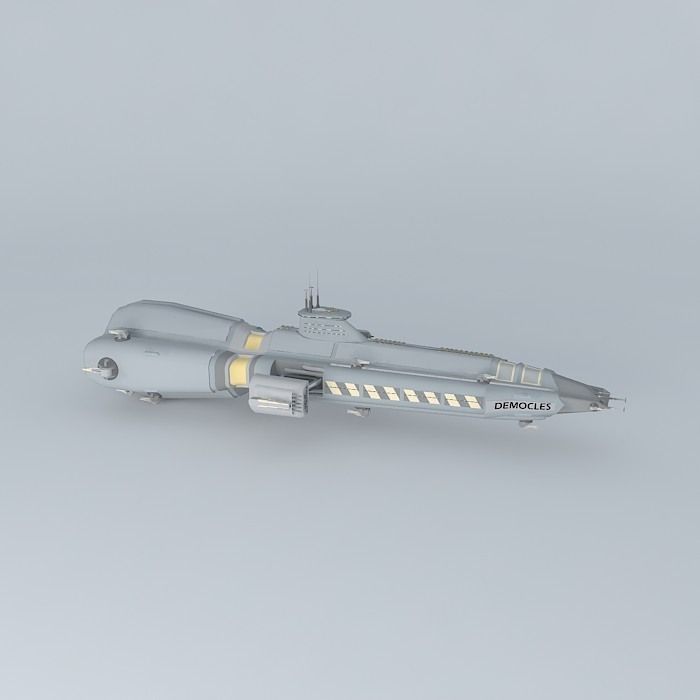 DEMOCLES frigate Free 3D model_1