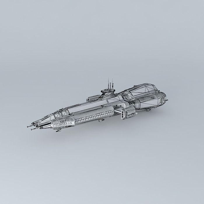 DEMOCLES frigate Free 3D model_3