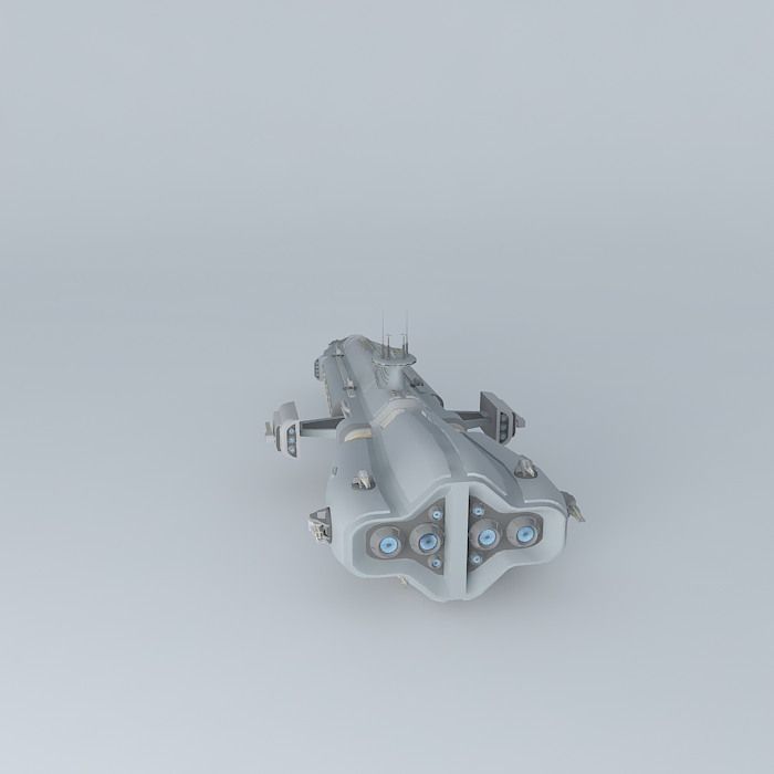 DEMOCLES frigate Free 3D model_2