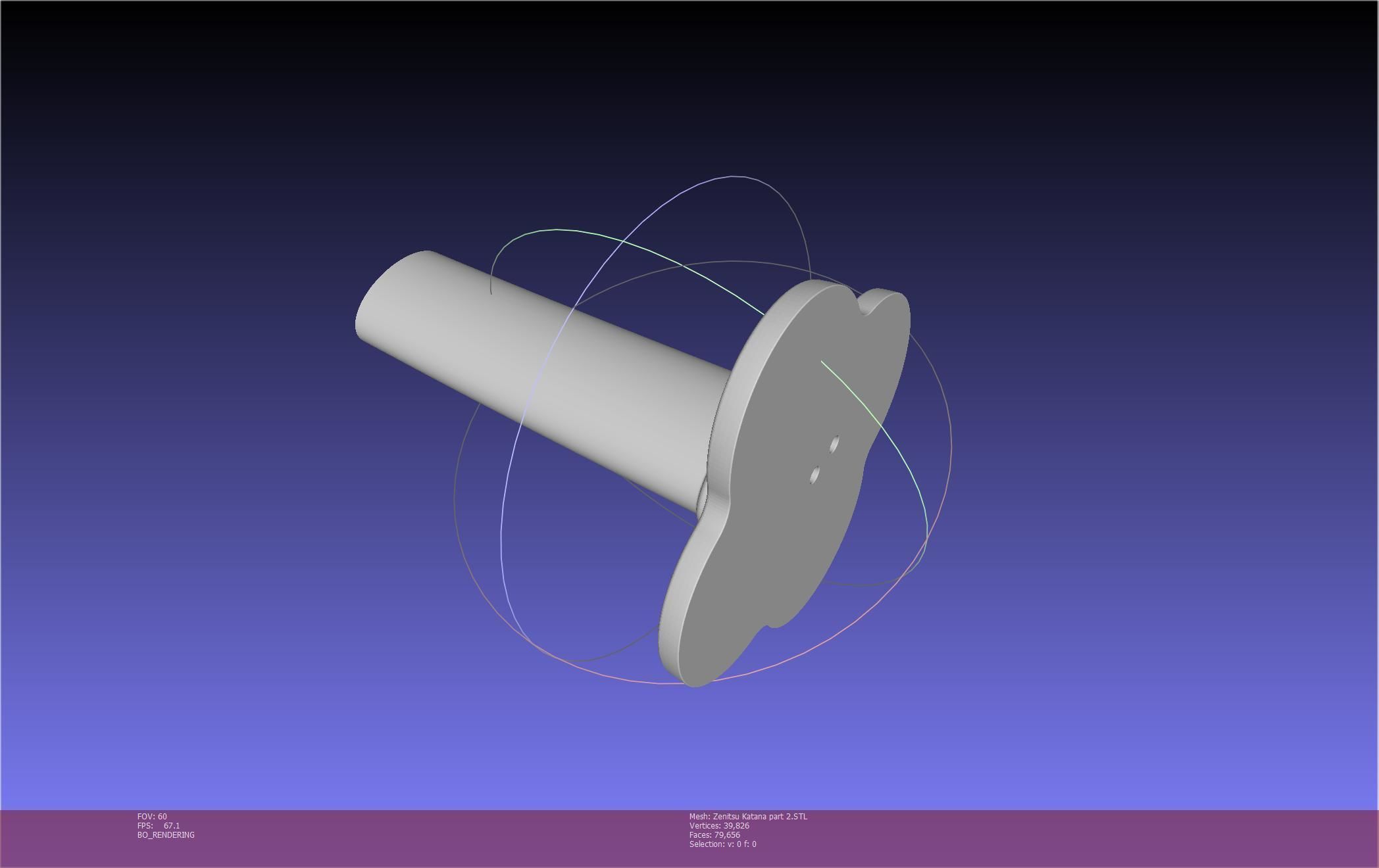 Demon Slayer Zenitsu Katana Printable Model 3D print model_74