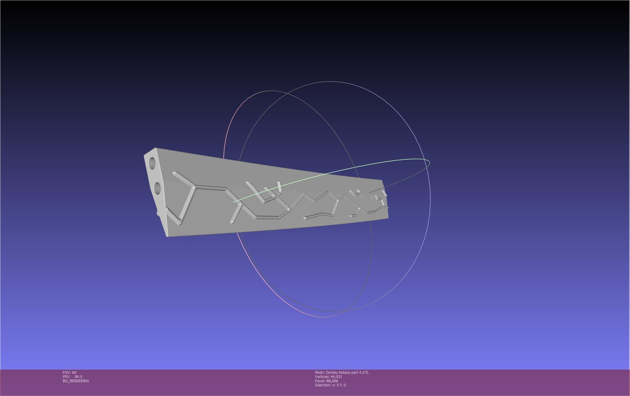 Demon Slayer Zenitsu Katana Printable Model 3D print model_101