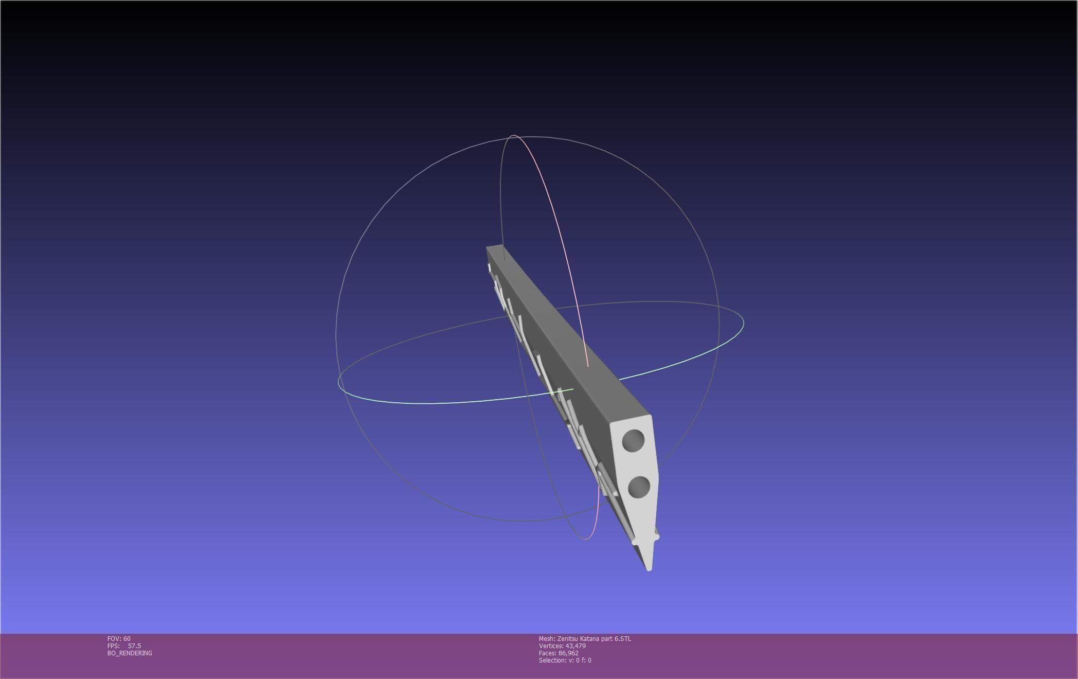 Demon Slayer Zenitsu Katana Printable Model 3D print model_119