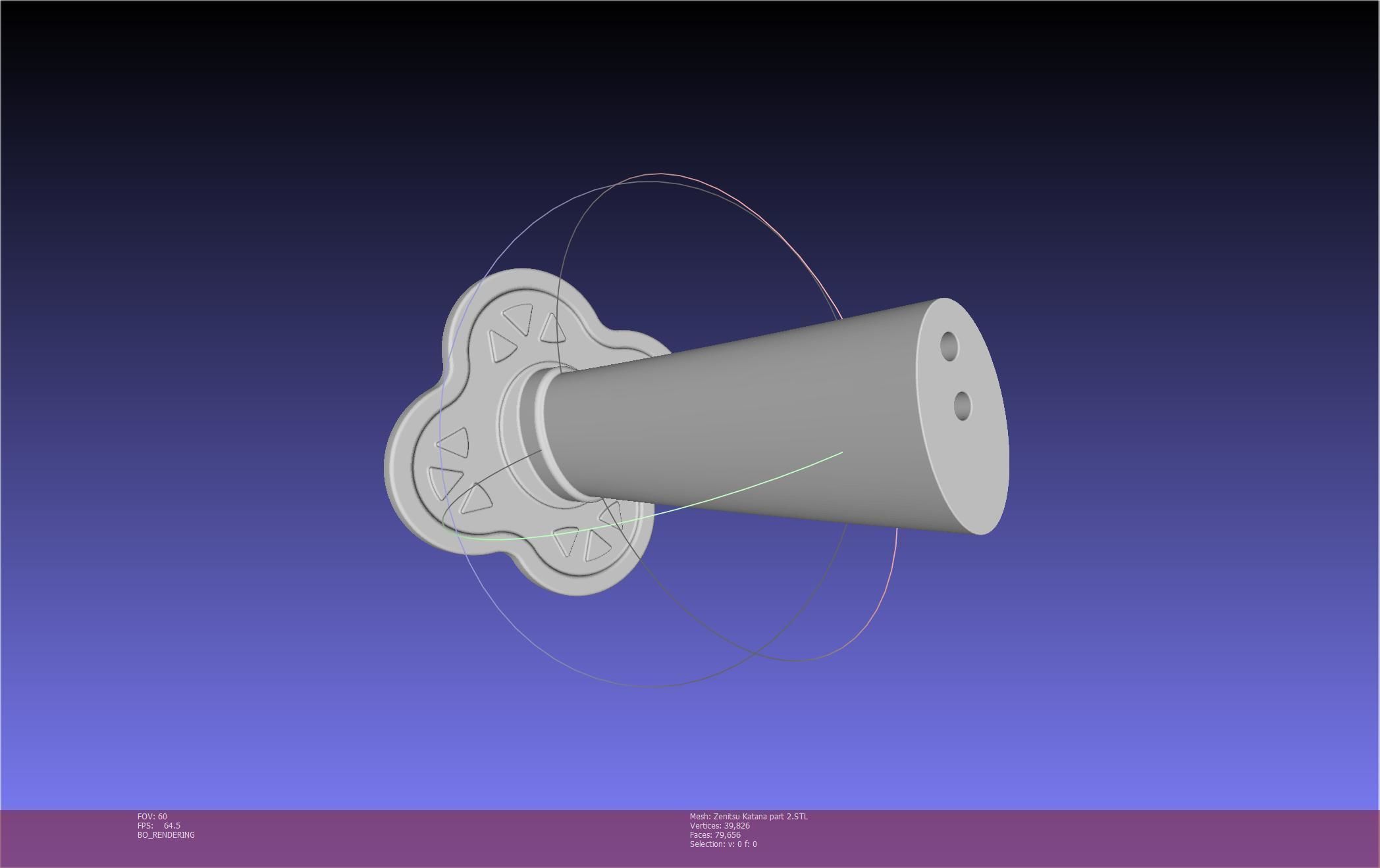 Demon Slayer Zenitsu Katana Printable Model 3D print model_72