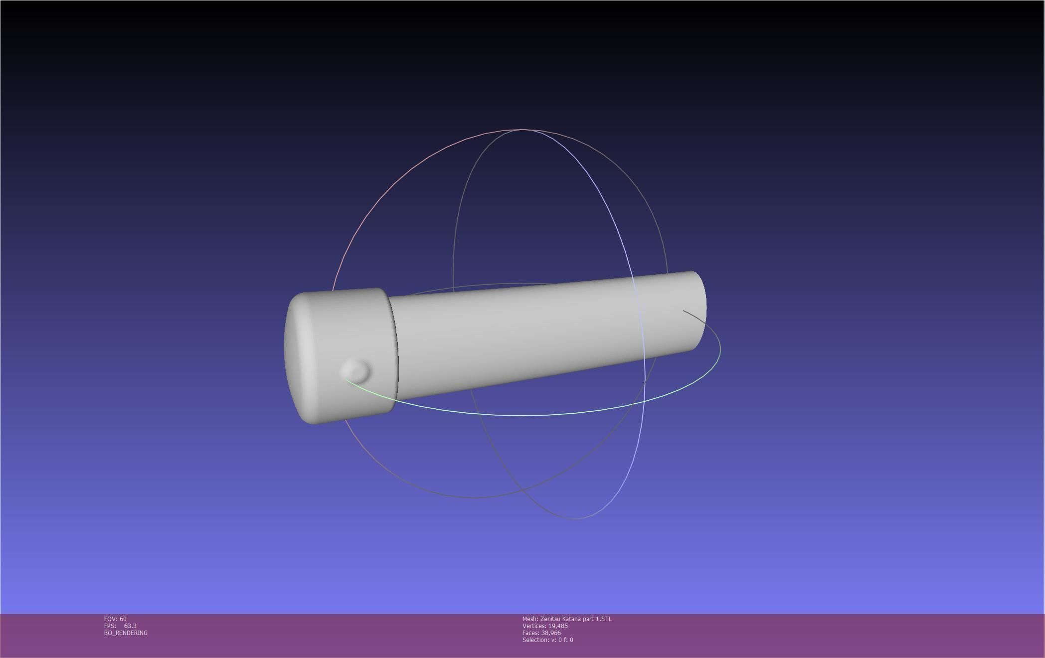 Demon Slayer Zenitsu Katana Printable Model 3D print model_63