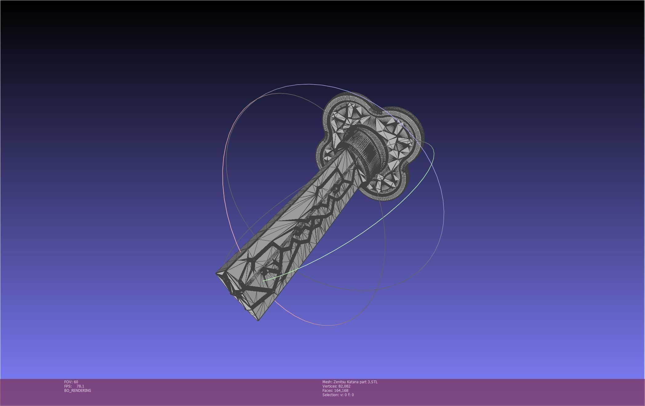 Demon Slayer Zenitsu Katana Printable Model 3D print model_97